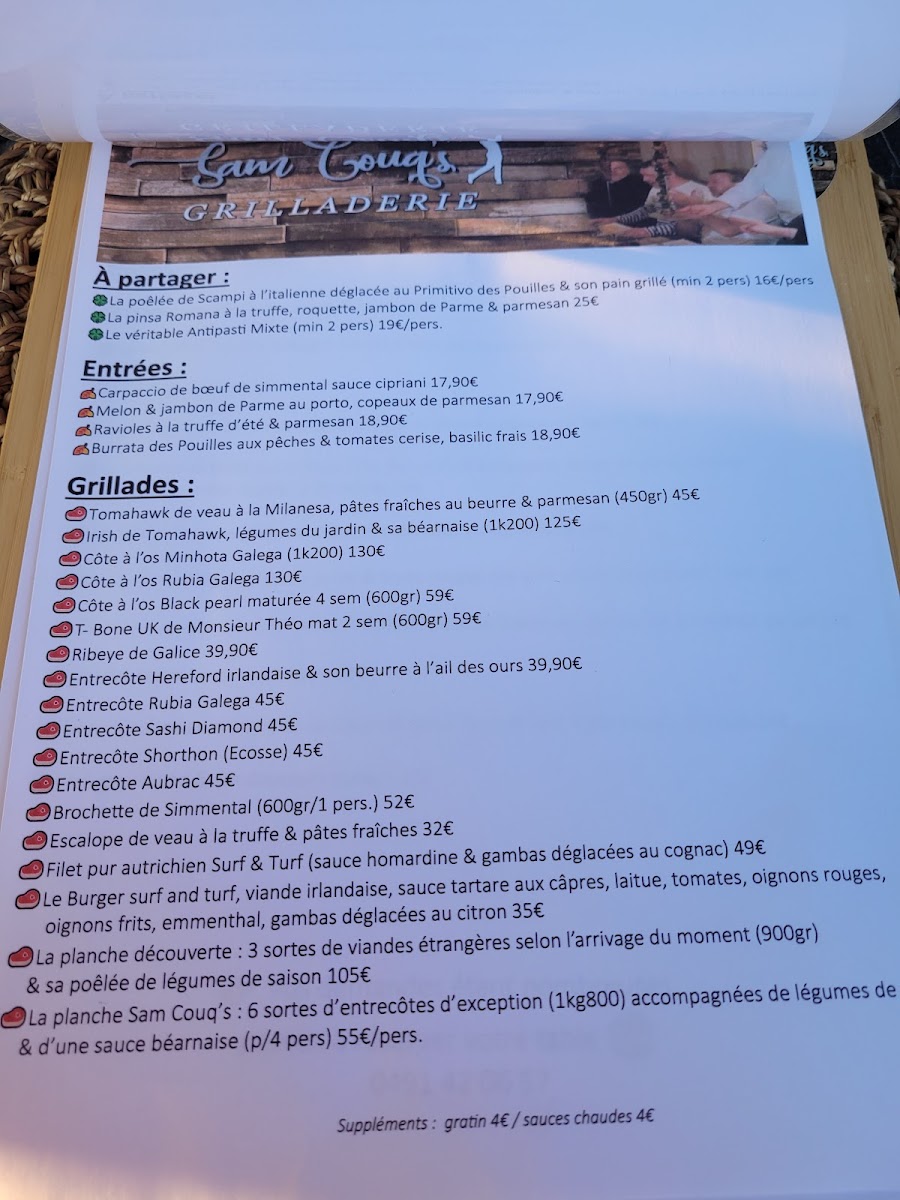 Menu Sam Couq's-4